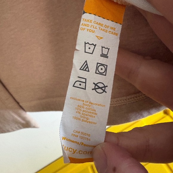 Lucy Womens Open Front Cardigan Jacket Tan Oatmeal Heather Longline Pockets M - Picture 5 of 6